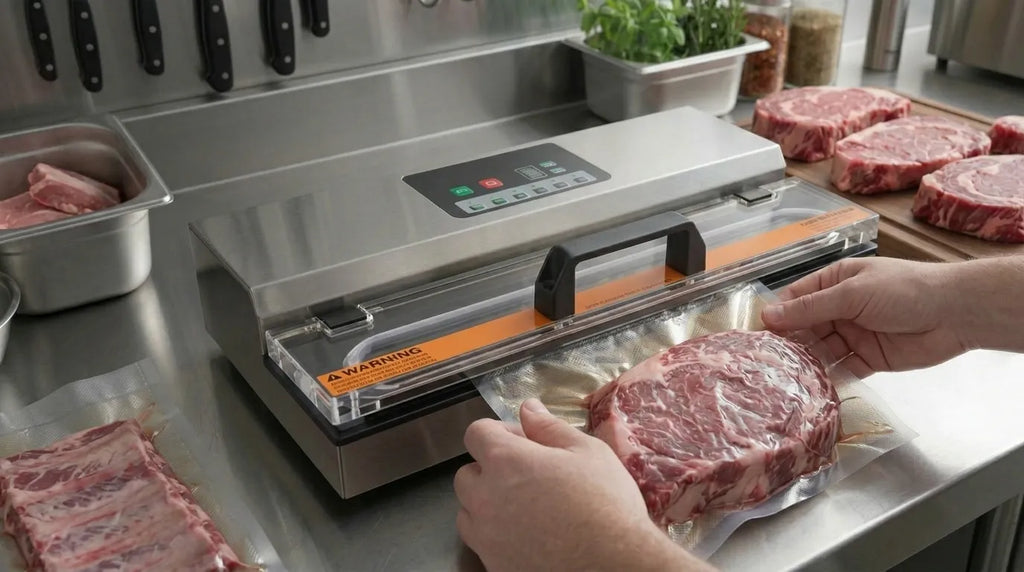 Vakuumiergerät für professionelle Metzgereien