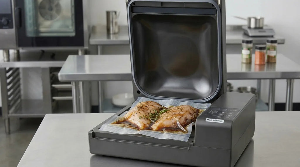 Sous-Vide-Marinade in einer Kammer-Vakuumierer
