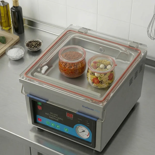 Bell-Vakuumierer, die Gläser vakuumiert