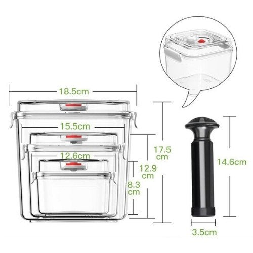 Boite sous vide avec pompe