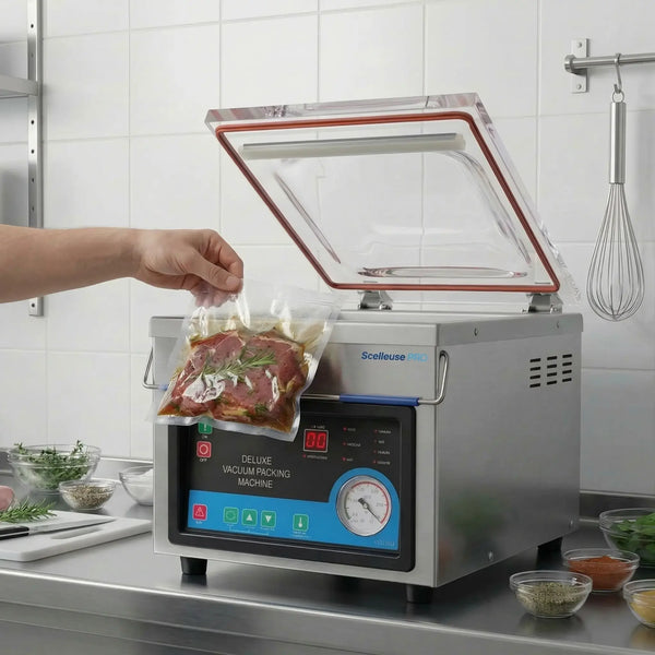 Kleiner Kammer-Vakuumierer mit 26 cm Schweißleiste
