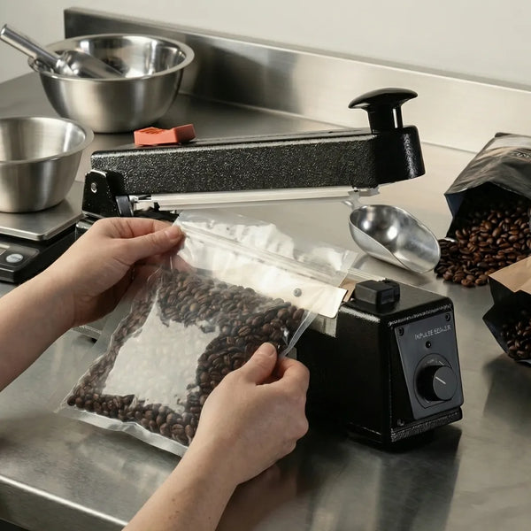 Manueller Kaffeebeutelverschließer