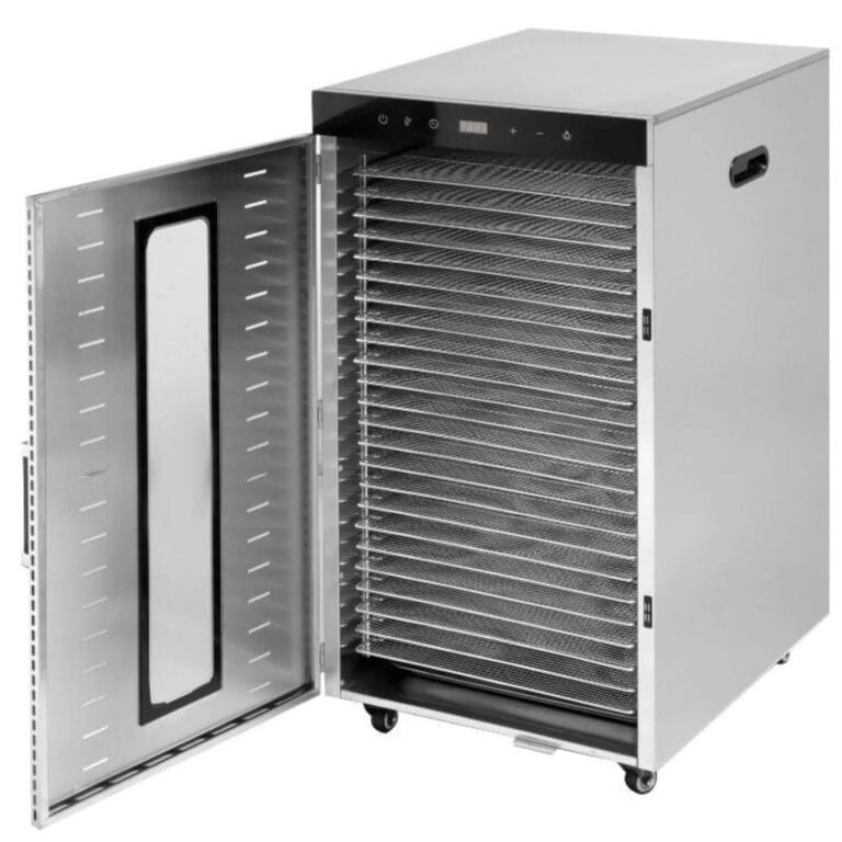 Professioneller Lebensmitteltrockner – 24 Einschübe (2000W / 30 bis 90°C)