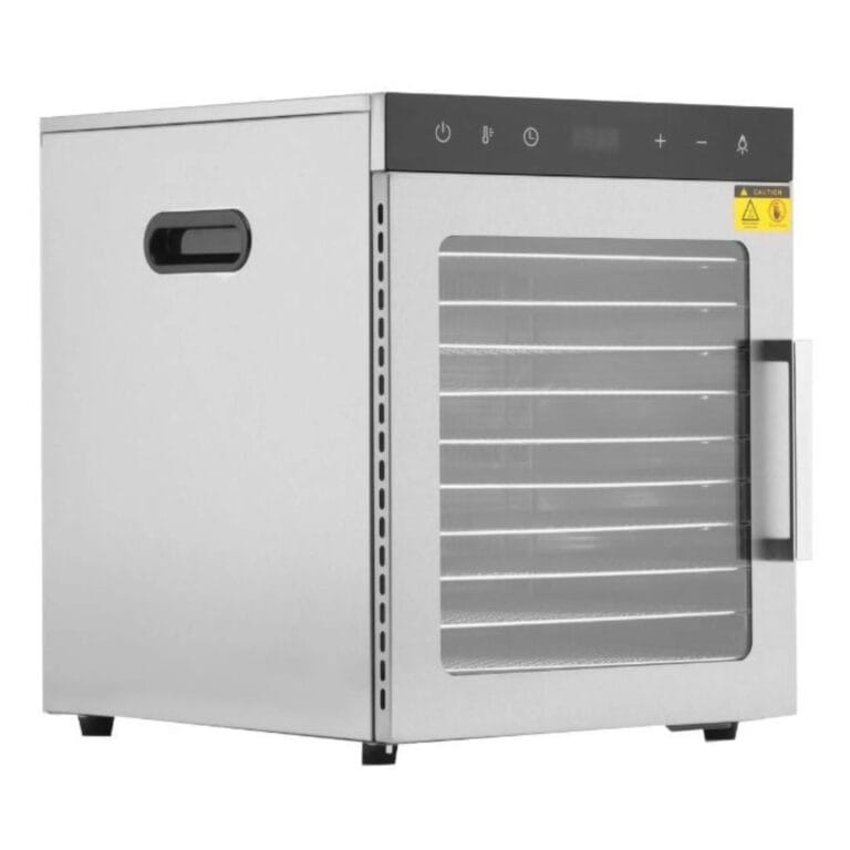 Edelstahl-Dörrautomat – 10 Einschübe (800W / 30 bis 90°C)