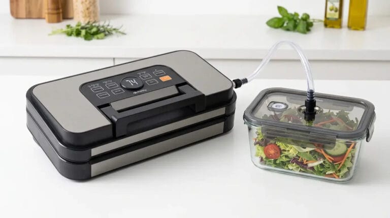 Kann man Salat vakuumieren? Ja, aber vor allem in einer starren Box