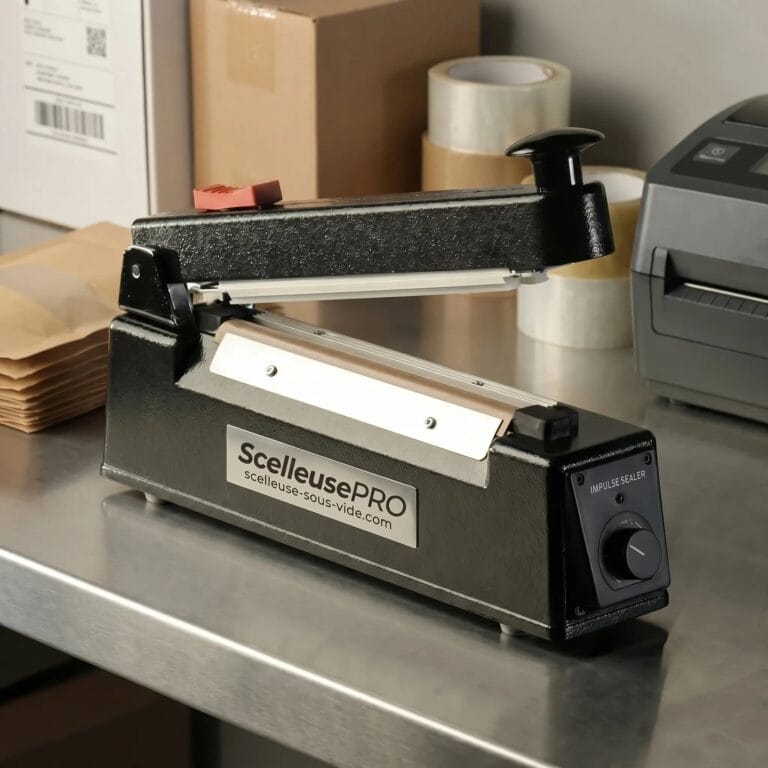 Manuelles Plastikbeutel-Schweißgerät - Impulsbetrieb (200 mm bis 500 mm)